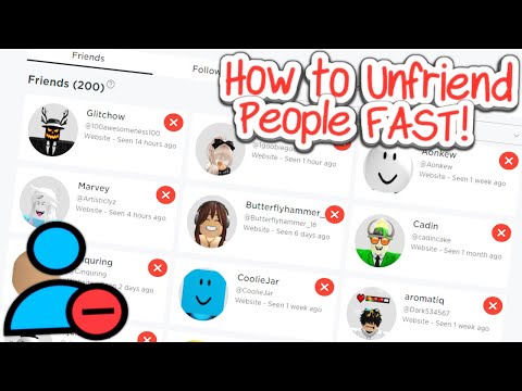 How to Unfriend People FAST on Roblox (2023)