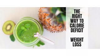 THE RIGHT WAY TO CALORIE DEFICIT || RAW FOOD VEGAN WEIGHT LOSS