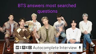BTS Answer the Web's Most Searched Questions | WIRED | ENG SUB