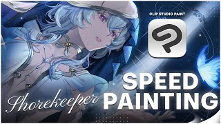 [Speed Painting ✦ Clip Studio Paint] Shorekeeper