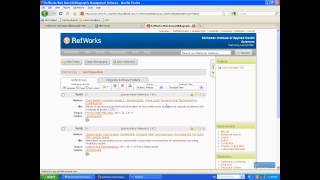 Importing Citations from EBSCO Host to RefWorks