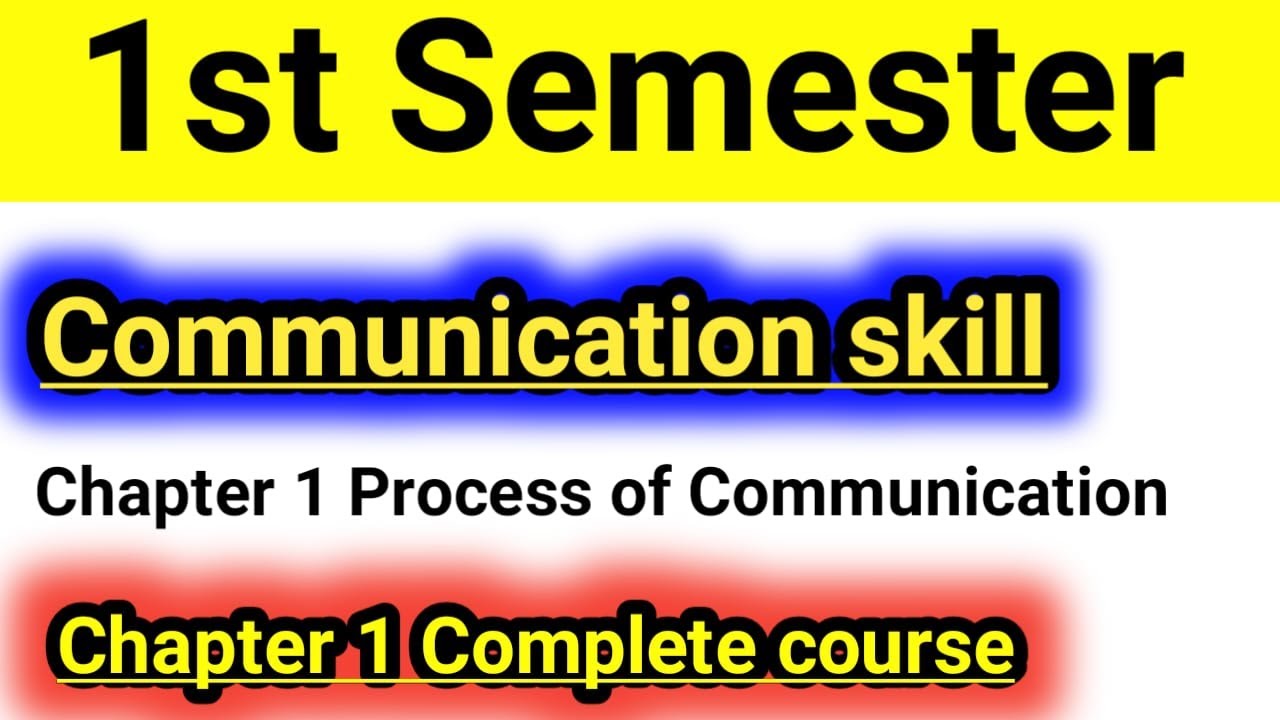 Communication Skill Chapter 1 // Chapter 1 Communication Skill Covered ...