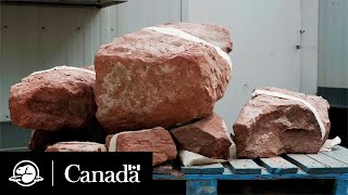 The search for Island stone | Province House Conservation | Parks Canada