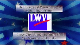 LWV Forum 2017 - Lacey City Council Position 6