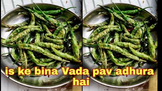 Mirchi Fry | Vada pav style mirchi Fry #shorts