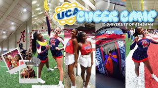 uca cheer camp vlog 2024 📣💕 | university of Alabama | grwm, dorm tour, friends, spirit night