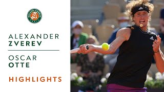 Alexander Zverev vs Oscar Otte - Round 1 Highlights | Roland-Garros 2021