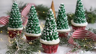 How to Make Christmas Tree Cupcakes