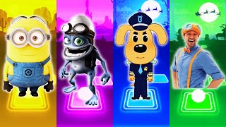 Minions - Crazy Frog - Sheriff Labrador - Blippi - Tiles Hop EDM Rush