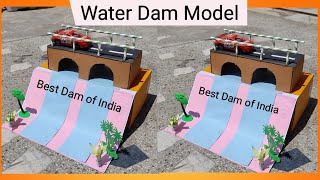 How to Make Dam Model at home/ Water Dam Model for school/ Water Dam TLM / TLM Dam Project