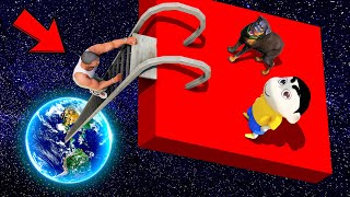 SHINCHAN AND FRANKLIN GOING TO SPACE WITH MAGICAL STAIRS IN GTA 5
