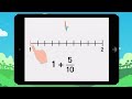 writing or plotting mixed fractions. example 1