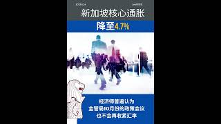 📈 新加坡通胀放缓：核心通胀率降至4.7%，市场预期符合！#新加坡移民 #新加坡房产 #新加坡投资 #新加坡生活 #新加坡 #singapore