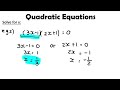 quadratic equations grade 11 equations