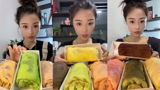 [CREPE ASMR] crepe towel | eating show