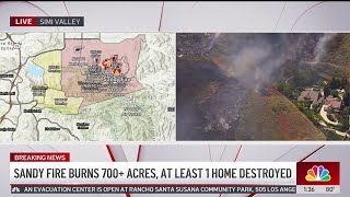 Sandy Fire in Simi Valley destroys property, triggers evacuations