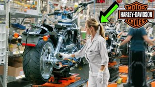 Inside US Harley-Davidson Factory 2023: Assembly line – Building Motorbikes by hands step by step