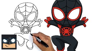 How To Draw Miles Morales | Spider-Man
