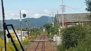 【20241020　紀勢本線】37紀伊市木(きいいちぎ)〜神志山(こうしやま)