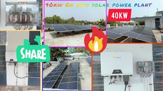40Kw Ongrid Solar System Project