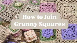 How to Join Granny Squares: Slip Stitch & Chain method