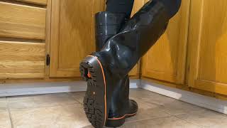 My big tall squeaky Kohshin rubber boots with squeaky rubber glove