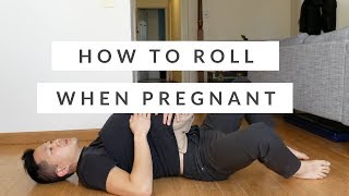 How to roll over during pregnancy - third trimester sleep tip!