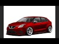 maruti baleno modified with sporty style sporty baleno virtual tuning timelapse