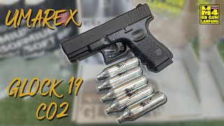 ทดสอบ UMAREX GLOCK19 CO2 ปืนสั้นอัดแก็สแบบหลอดCO2 จากเยอรมันแนะนำการเล่นการใช้การปรับตั้งวาล์วปืน