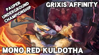 Red Kuldotha vs Grixis Affinity - Quarterfinals - Pauper Underground Championship @ Bowness Arts!