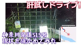 【ドライブ動画】肝試しドライブ!　神奈川県道515号　現状を確かめてみた