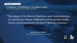 In Focus: Funeral oversight in Maryland