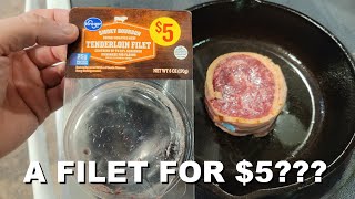 TRYING OUT KROGER'S $5 TENDERLOIN FILET