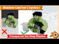 Blender Tutorial : Shadow Catcher in Blender 3 ( Cycles Engine )