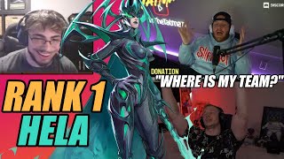 Streamers React to the RANK 1 HELA