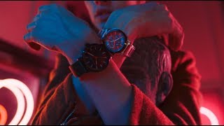 Armani Exchange Fall Winter 2018 fashion watches with Lucky Blue Smith