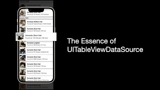 The Essence of the UITableViewDataSource