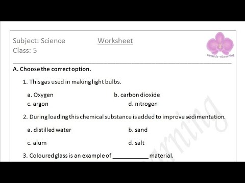 Cbse Class 5 Science Worksheets 4 - Class 5 Science Worksheets With ...