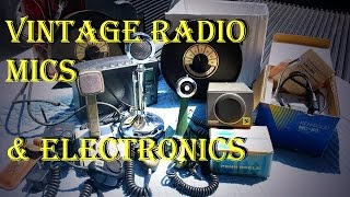 Vintage Ham Radio Microphones and More Electronics Haul