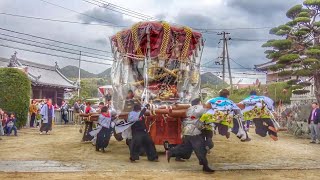 2019.4.14 南あわじ市 倭文 庄田八幡神社 春祭り  宮入り  練り　だんじり