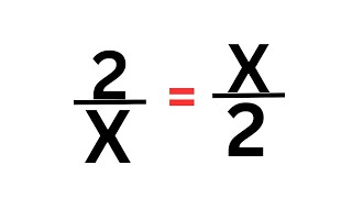 A Nice Algebra Equation 2/x=x/2 | Solve In Two Ways | Fast Method...
