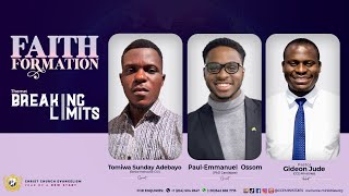 CCE | FAITH FORMATION (BREAKING LIMITS) | 16TH JUNE 2022