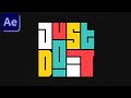Creative Typography Animation  in After Effects - After Effects Tutorial | No Plugins Required