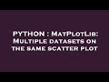 PYTHON : MatPlotLib: Multiple datasets on the same scatter plot
