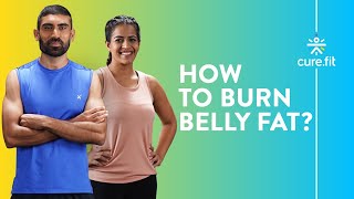 How To Lose Belly Fat? Belly Fat Burn Workout At Home | Lose Belly Fat Cardio | Cult Fit | CureFit