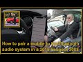 How to pair a mobile to the Bluetooth audio system in a 2015 Peugeot 3008