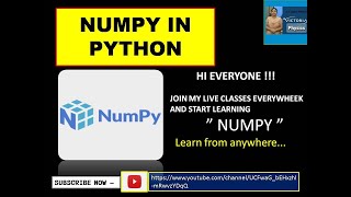 Numpy in Python Programming | Part-1| Create 1D & 2D array, Find shape & dimension , Reshape array.