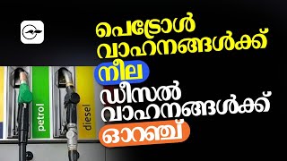 പെ​ട്രോൾ വാഹനങ്ങൾക്ക് നീ​ല,​ ഡീ​സ​ൽ വാഹനങ്ങൾ‍ക്ക്  ഓ​റ​ഞ്ച് I supremecourt I