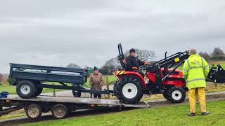 Siromer 304 with trailer and flail mower delivery