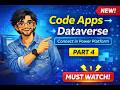 Power Apps Code Apps + Dataverse 🔥 Build & Connect in Minutes | Step-by-Step Tutorial #codeapps